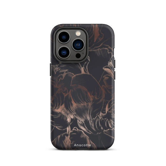 Anacotte Modern Simple Black Flower Leaf iPhone Case-10