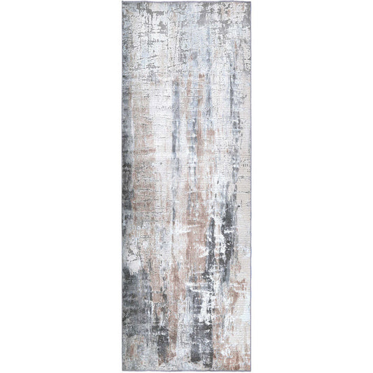 Abstract Twilight in Black : Runner Rug-0