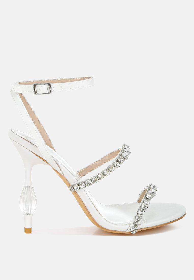 Aragon Diamante Embellished Fantasy Heel Sandals-0