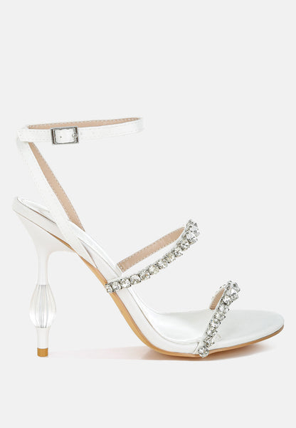 Aragon Diamante Embellished Fantasy Heel Sandals-0