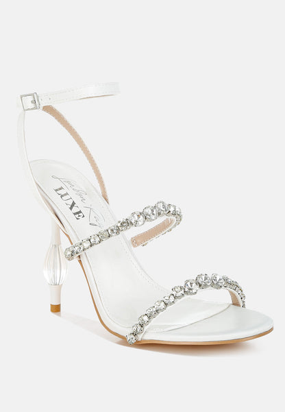 Aragon Diamante Embellished Fantasy Heel Sandals-1