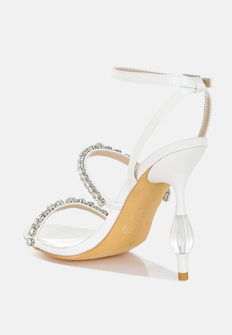 Aragon Diamante Embellished Fantasy Heel Sandals-2