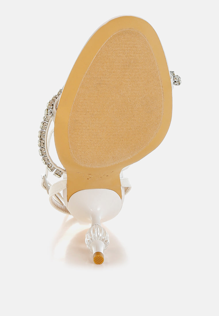 Aragon Diamante Embellished Fantasy Heel Sandals-4