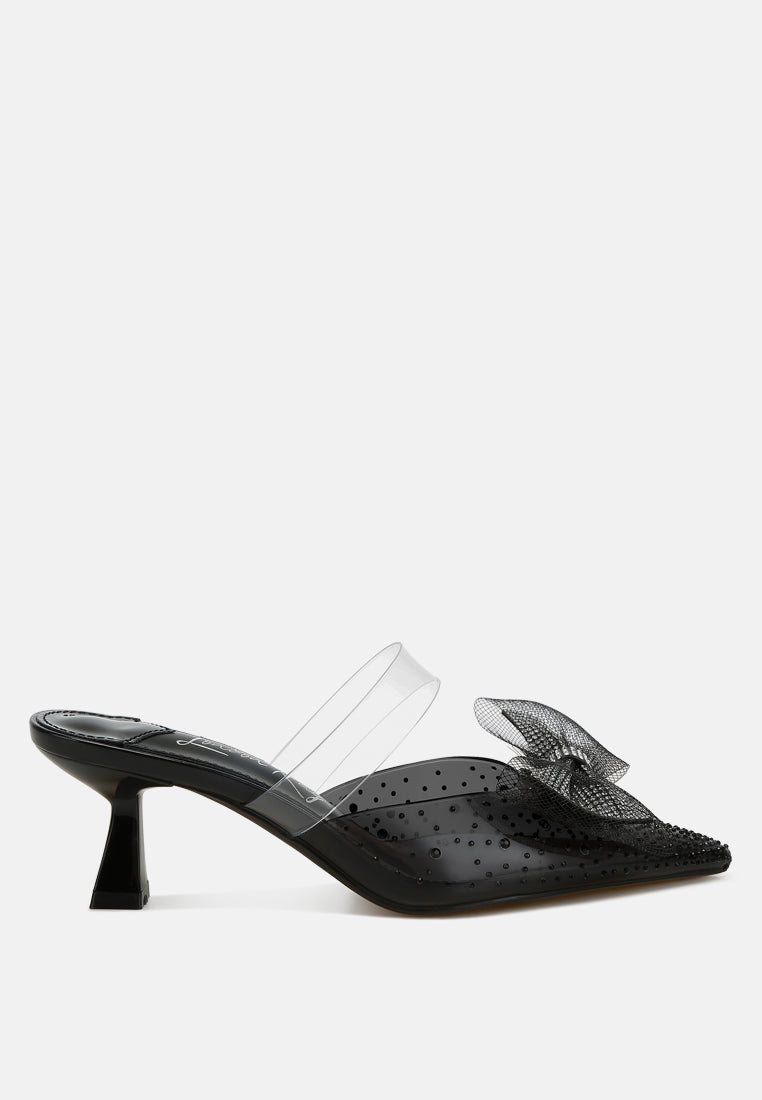 Freja Embellished Bow Kitten Heels-6