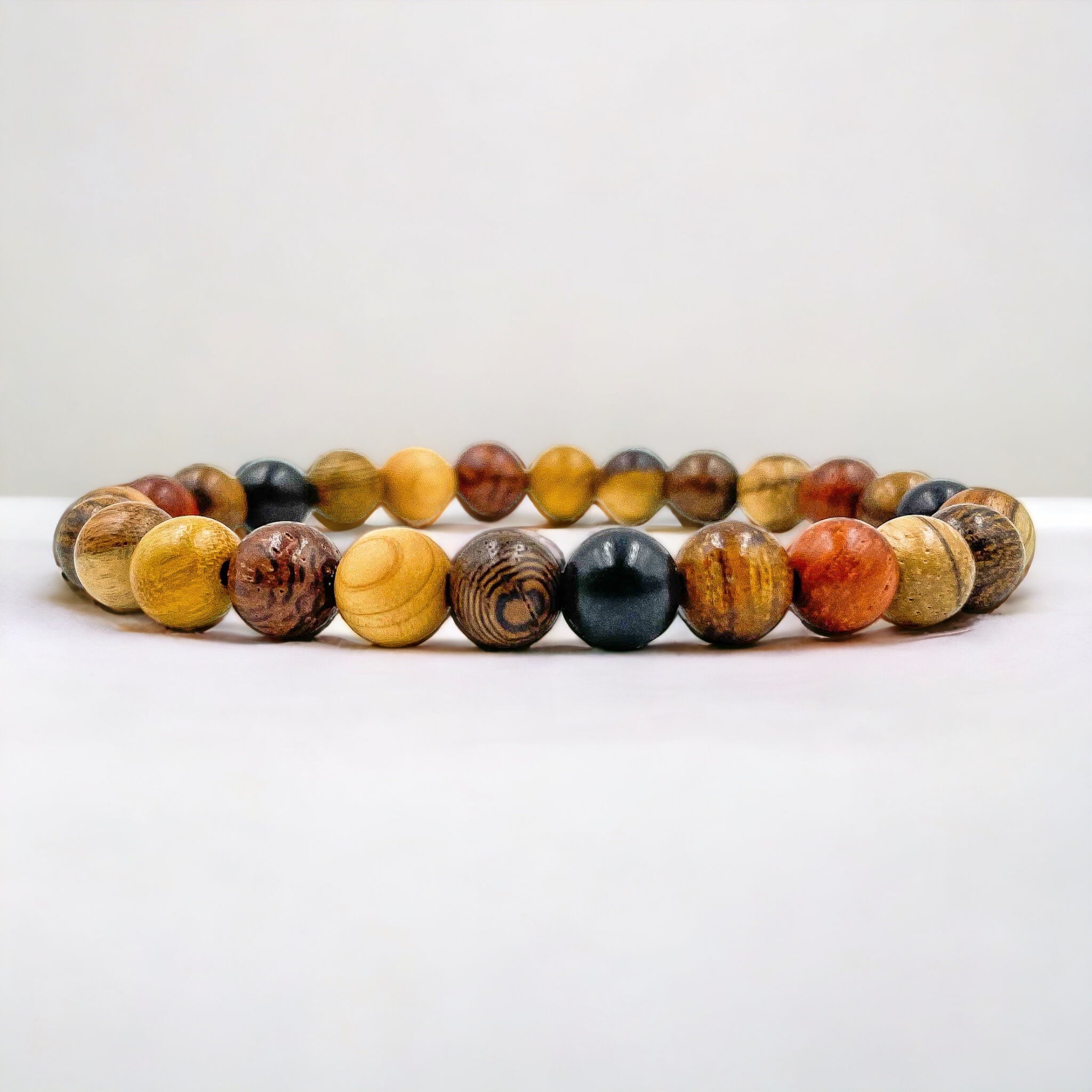 Union - All Mixed Up Wood Mala Beaded Bracelet-1