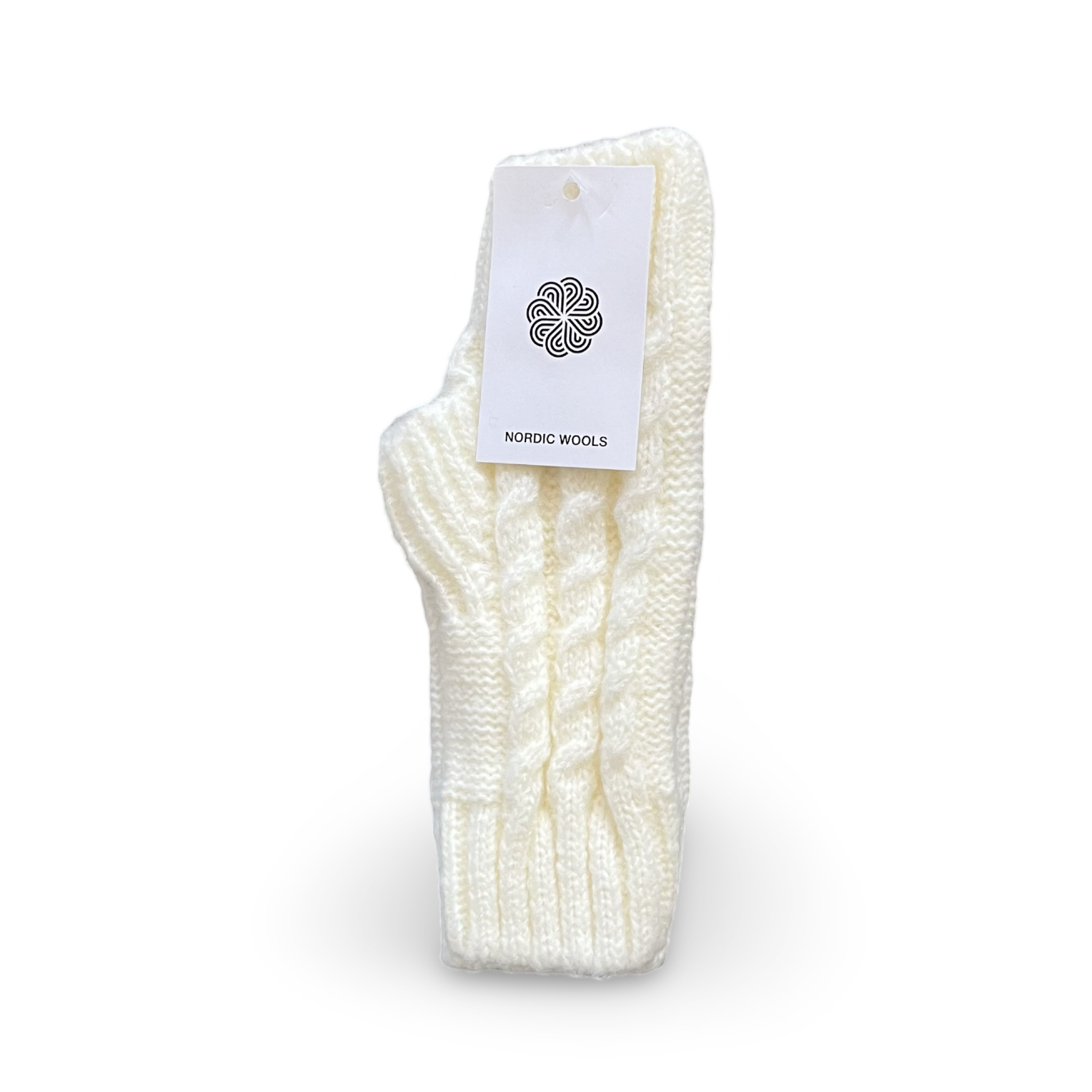Cozy Fingerless Gloves Set Cable Knit Arm Warmers - Womens-3