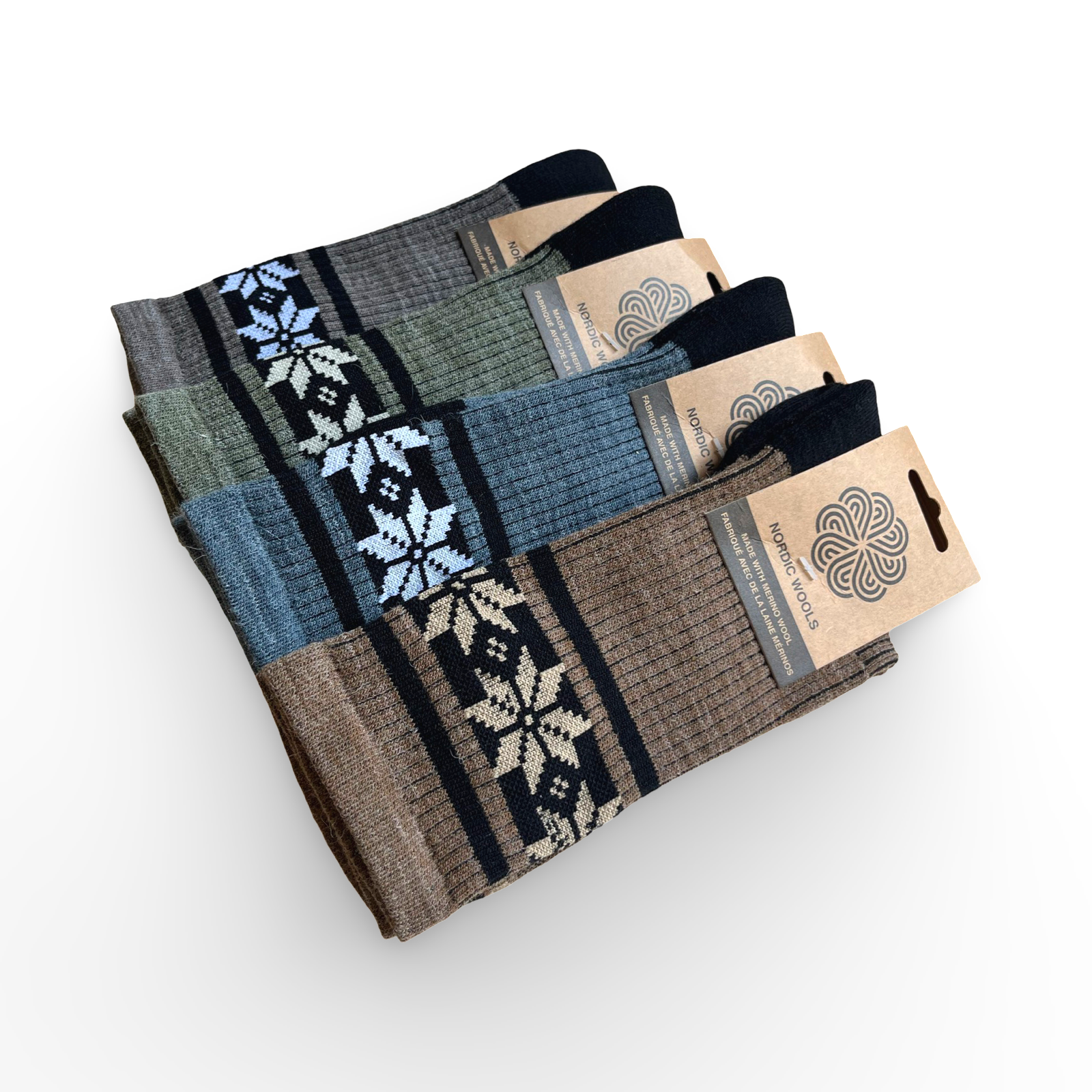 Nordic Wools HIKE™ Merino Wool Tough Socks (Olive) - Unisex-1