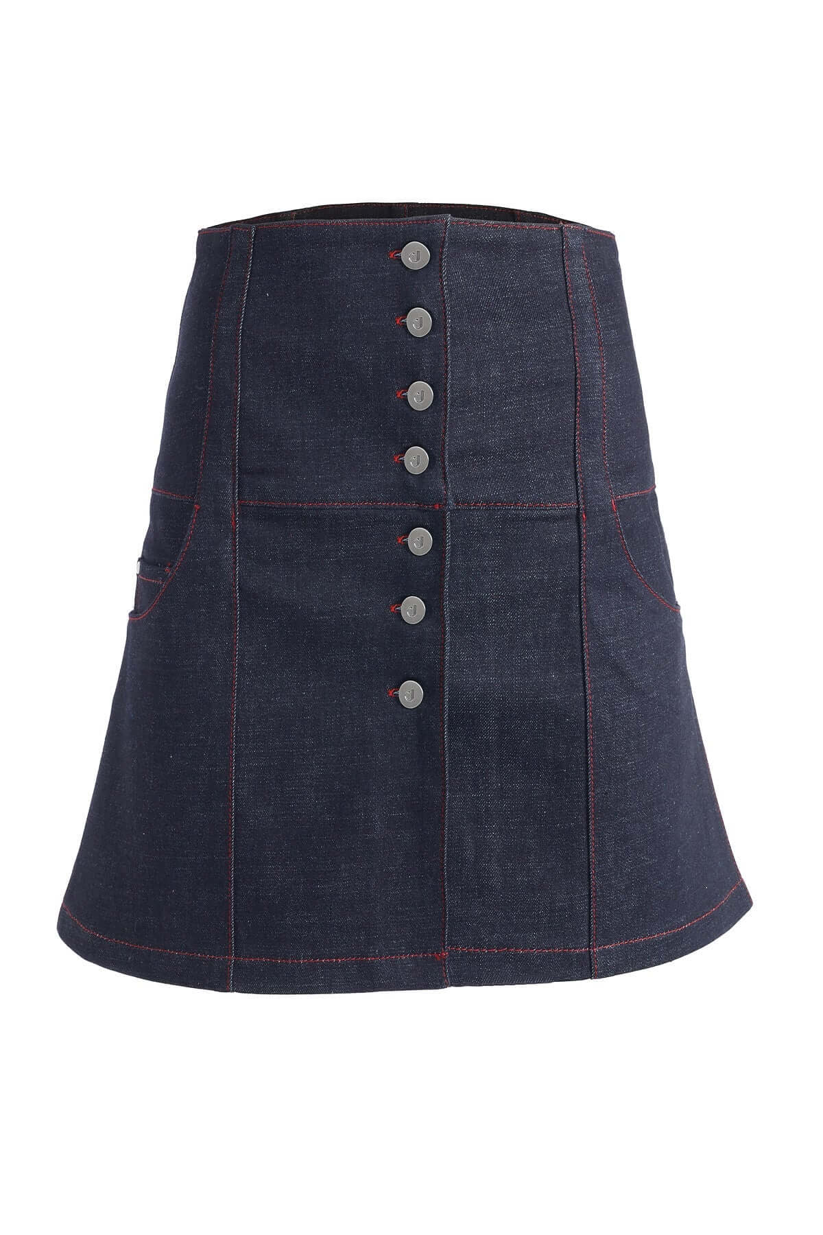 JENDUE Chaby Denim Mini Skirt | High-Waist A-Line-1