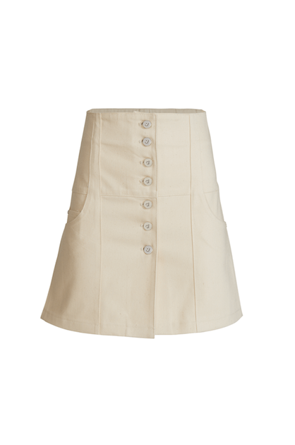 JENDUE Chaby Denim Mini Skirt | High-Waist A-Line-2