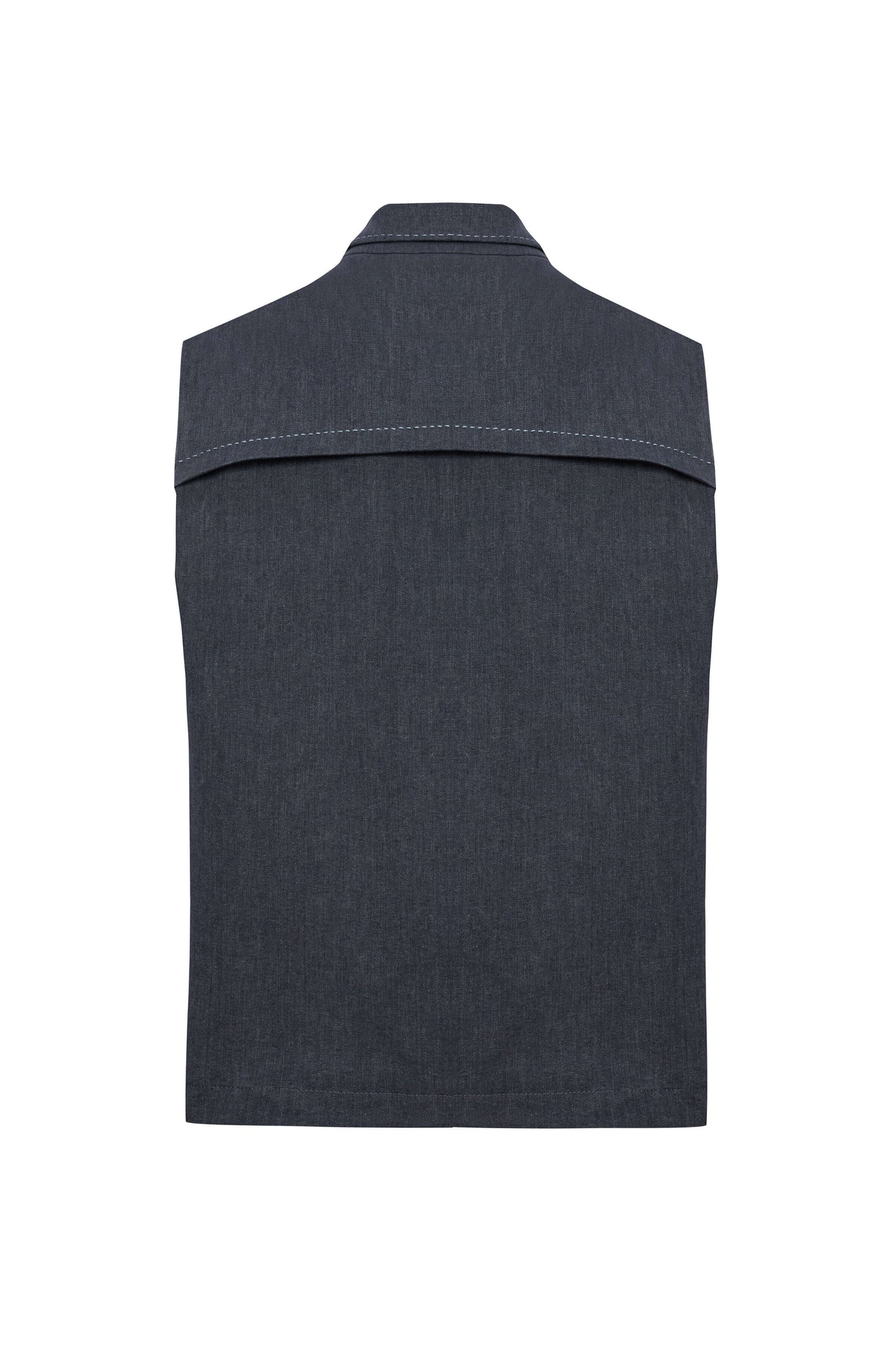 JENDUE Edgar Denim Vest - Men's Sleeveless Utility Jacket-2