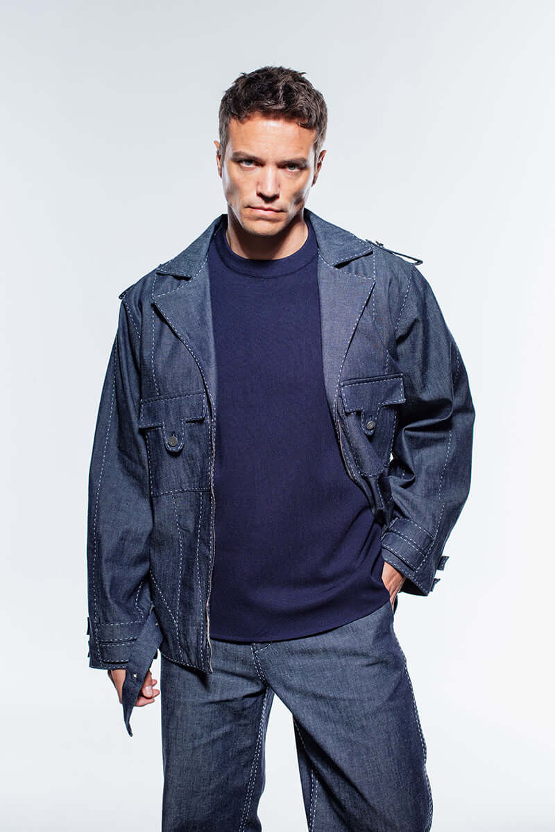 JENDUE Fortidude Mens Denim Jacket - Blue-0
