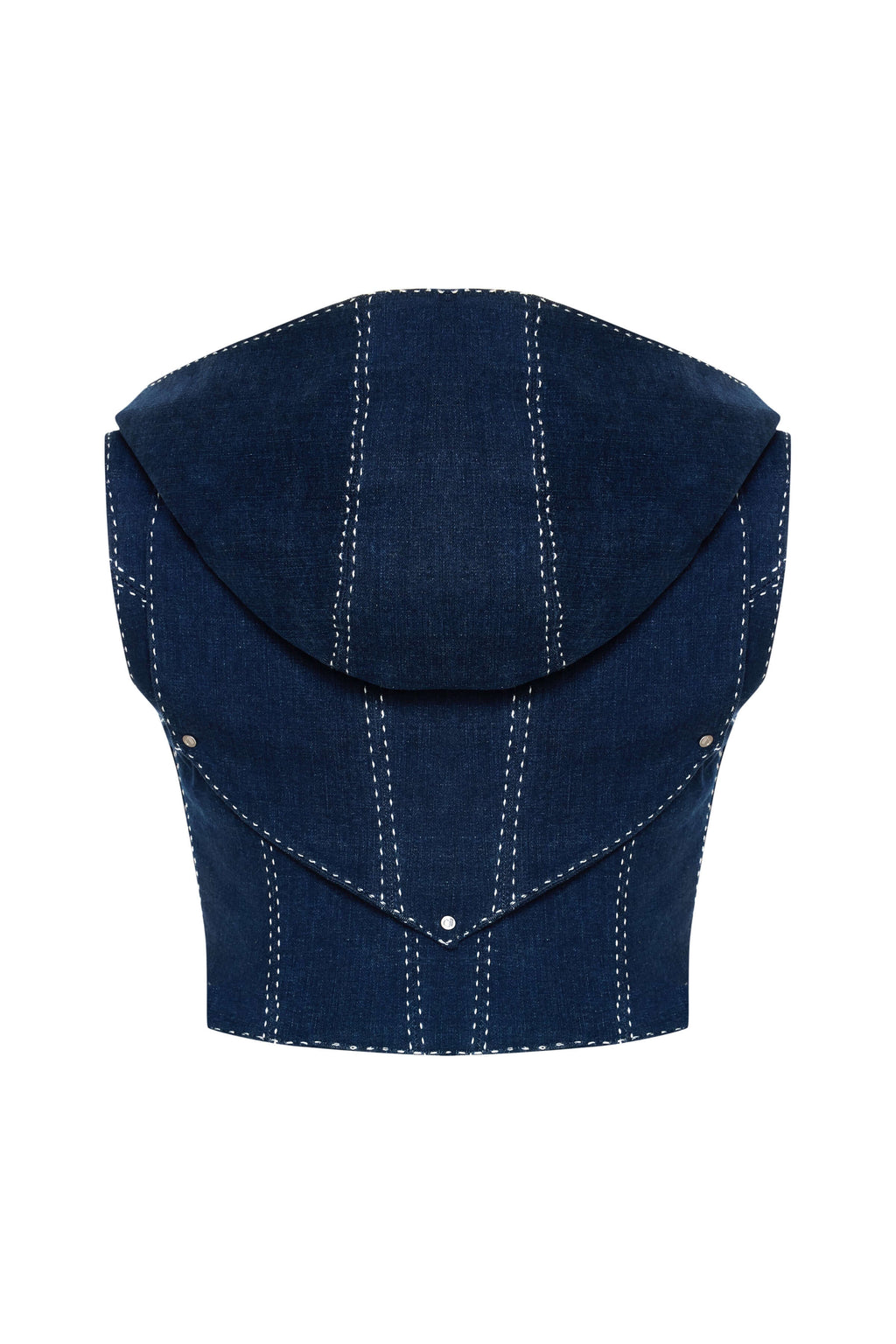 JENDUE Lia Denim Top - Stylish Denim Vest-3