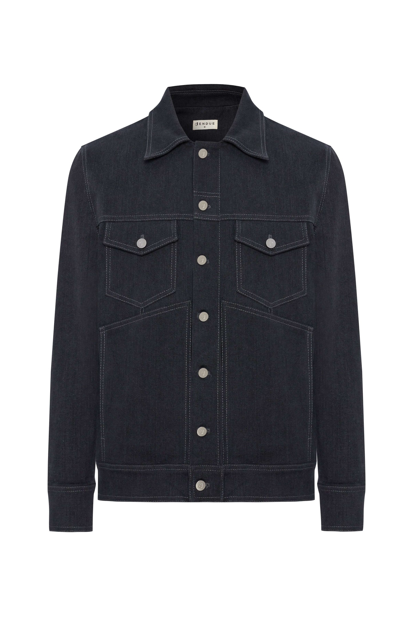 JENDUE Livorno Denim Jacket - Men's Dark Wash Jean Jacket-1