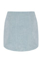 JENDUE Marvel Denim Mini Skirt - Light Wash-2