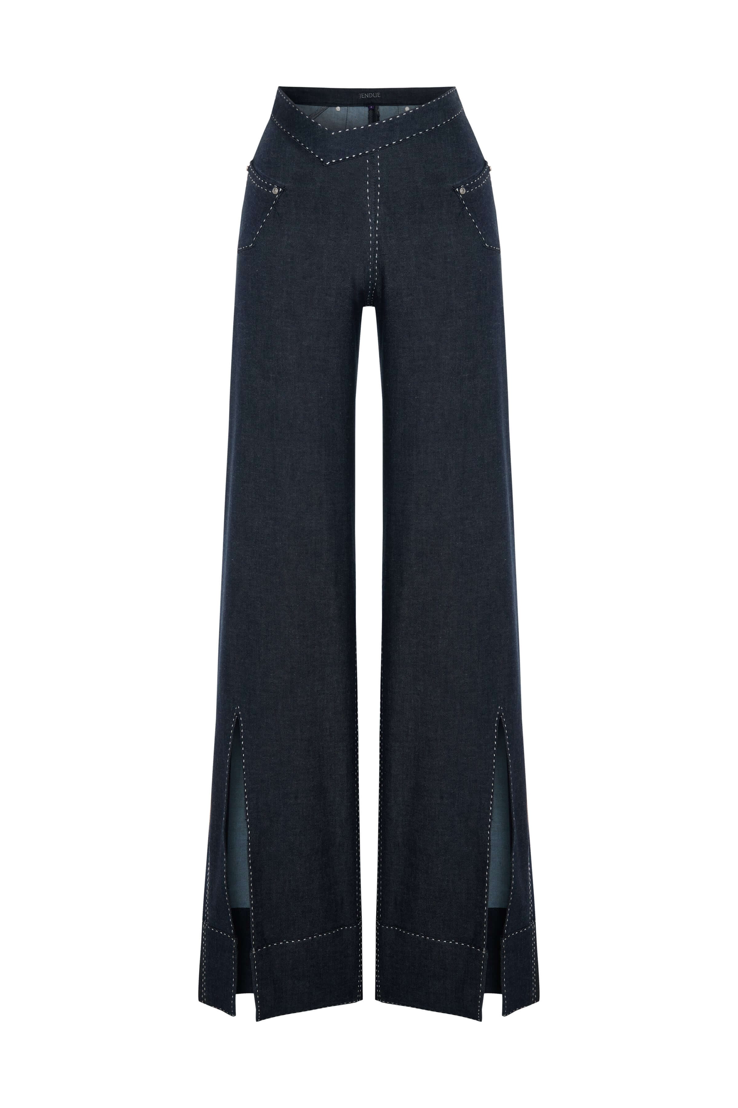 JENDUE Noble Denim Jeans - Wide Leg-2