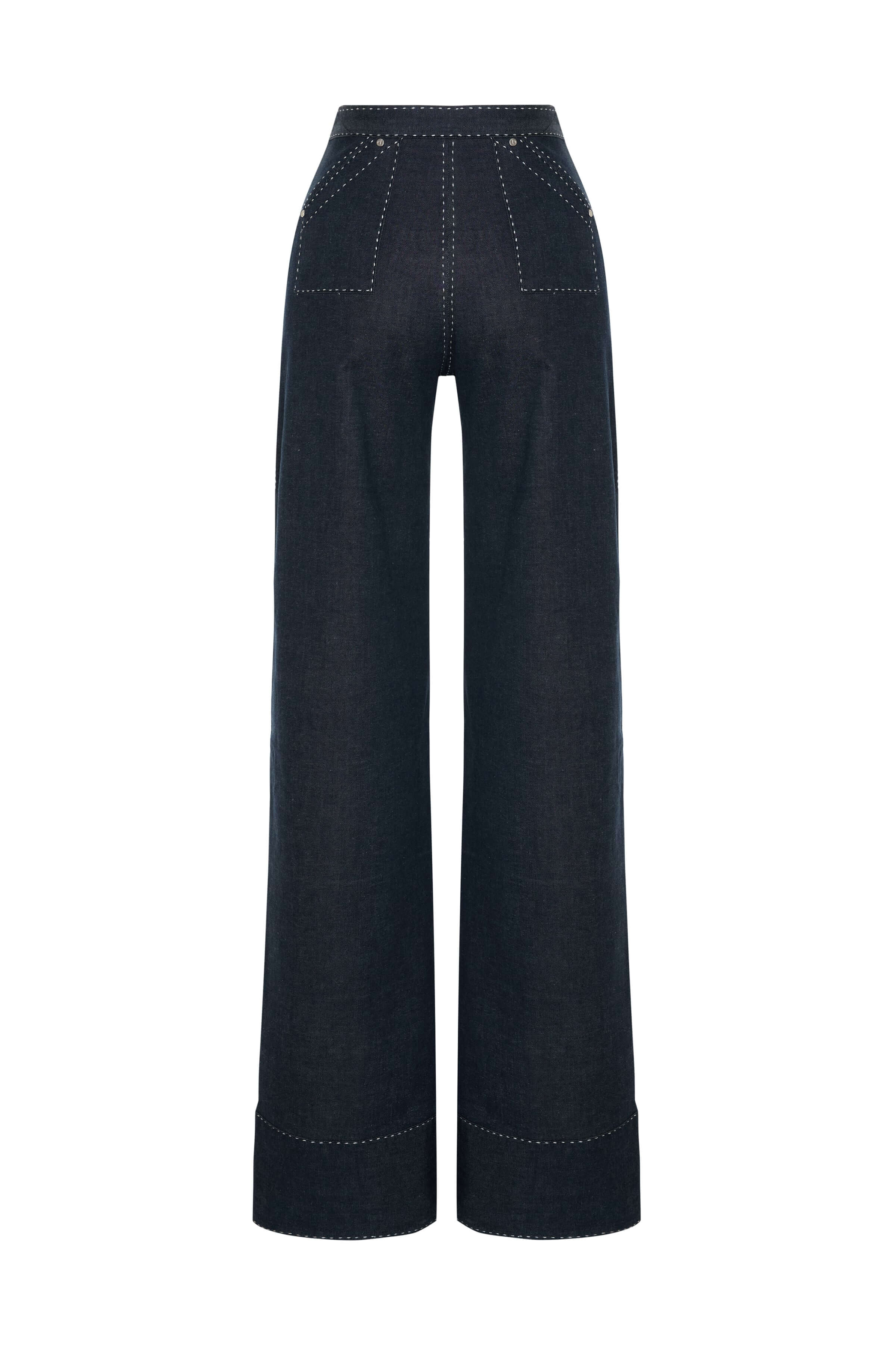 JENDUE Noble Denim Jeans - Wide Leg-3