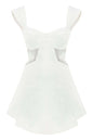JENDUE Ron White Cut Out Denim Mini Dress - Modern & Chic-1