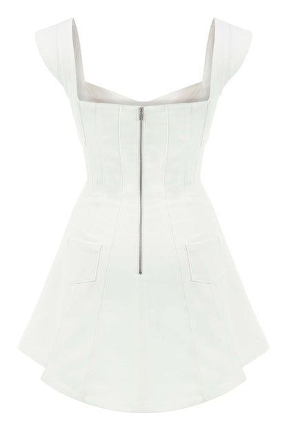 JENDUE Ron White Cut Out Denim Mini Dress - Modern & Chic-2