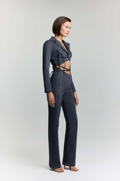 JENDUE Serendipity Denim Jean - Asymmetrical Waist Jeans-3