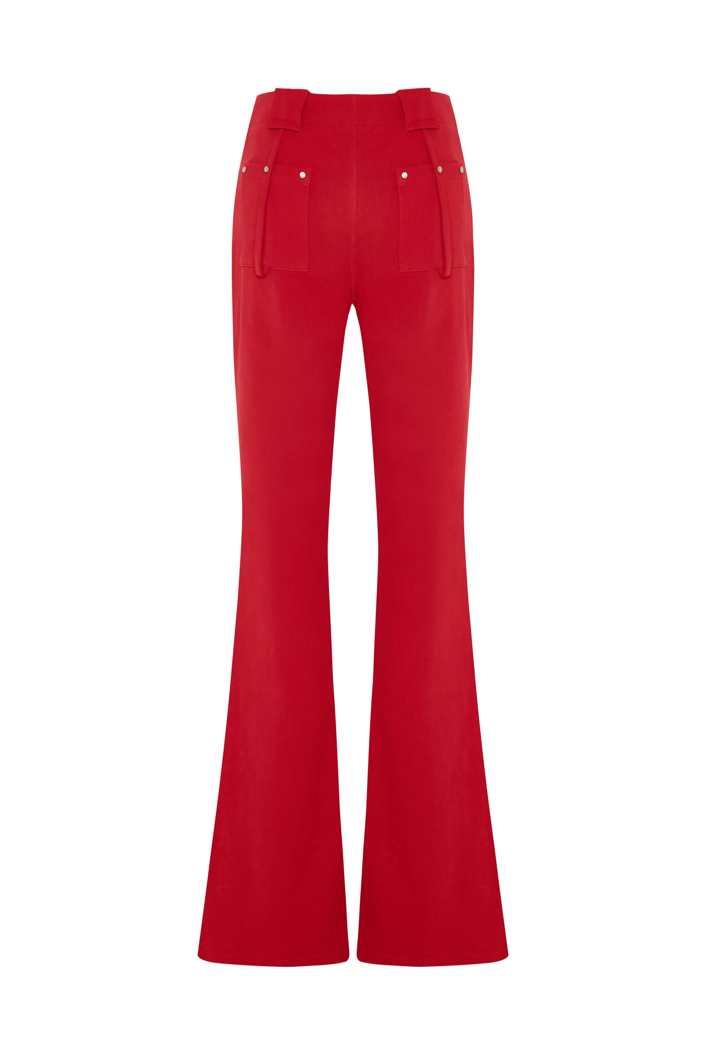 JENDUE Soul Flame Denim Jean - High-Waist Front Buttons-2