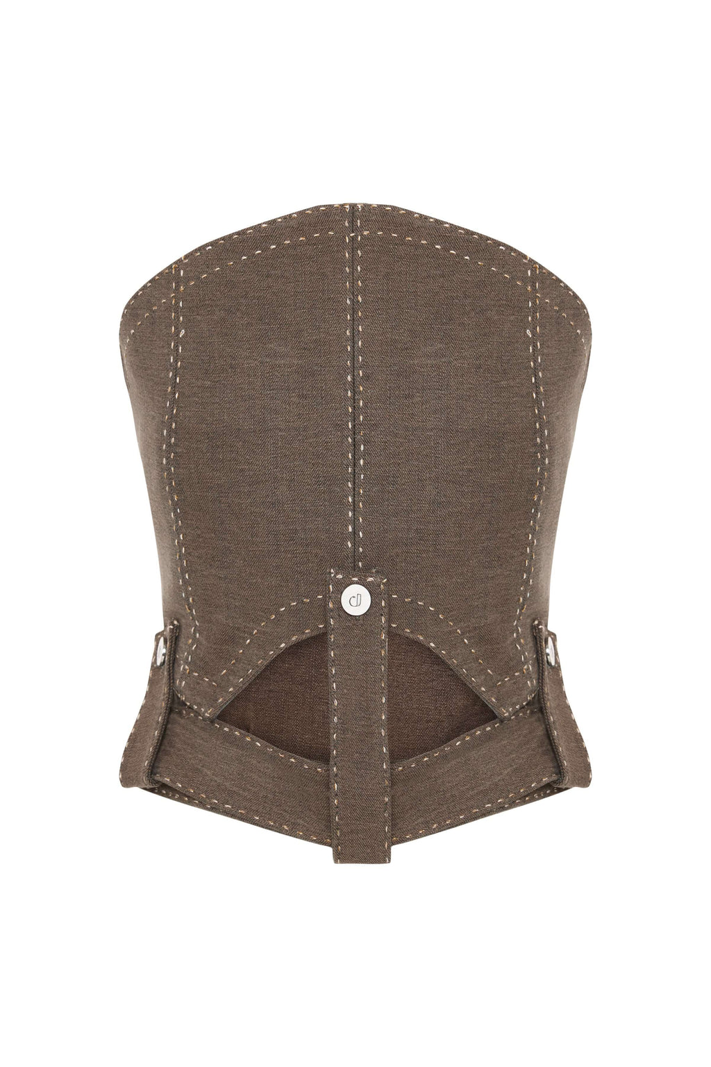 JENDUE Wild Flower Denim Corset Top-2