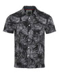 ZIMEGO Mens Holiday Hawaiian Short Sleeve Stretch Casual Aloha Button Down Shirt-1