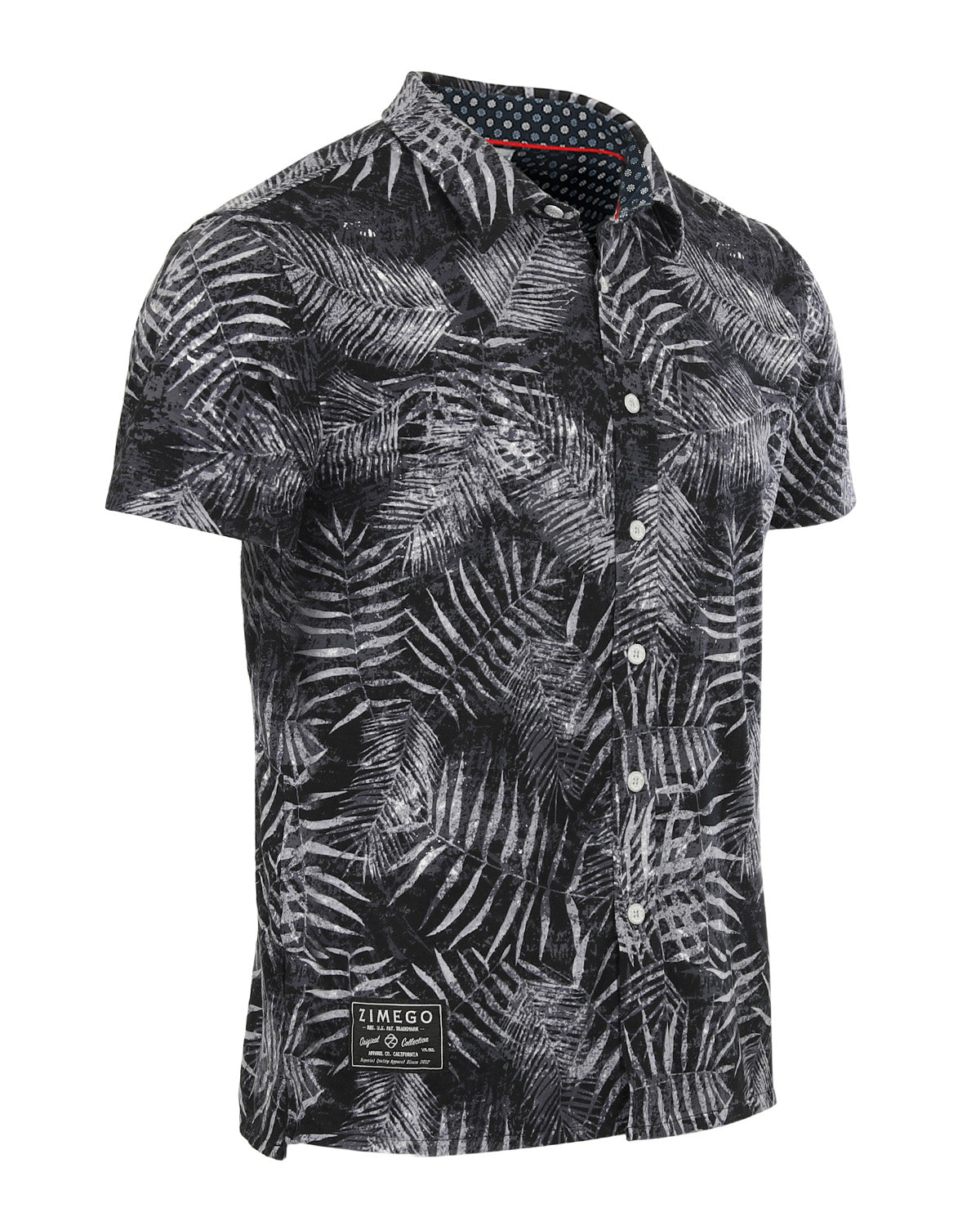 ZIMEGO Mens Holiday Hawaiian Short Sleeve Stretch Casual Aloha Button Down Shirt-3