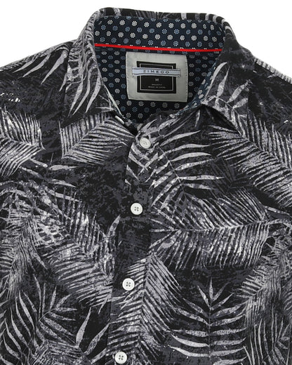 ZIMEGO Mens Holiday Hawaiian Short Sleeve Stretch Casual Aloha Button Down Shirt-4