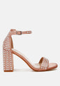 Klebba Pearls Embellished Satin Sandals-5