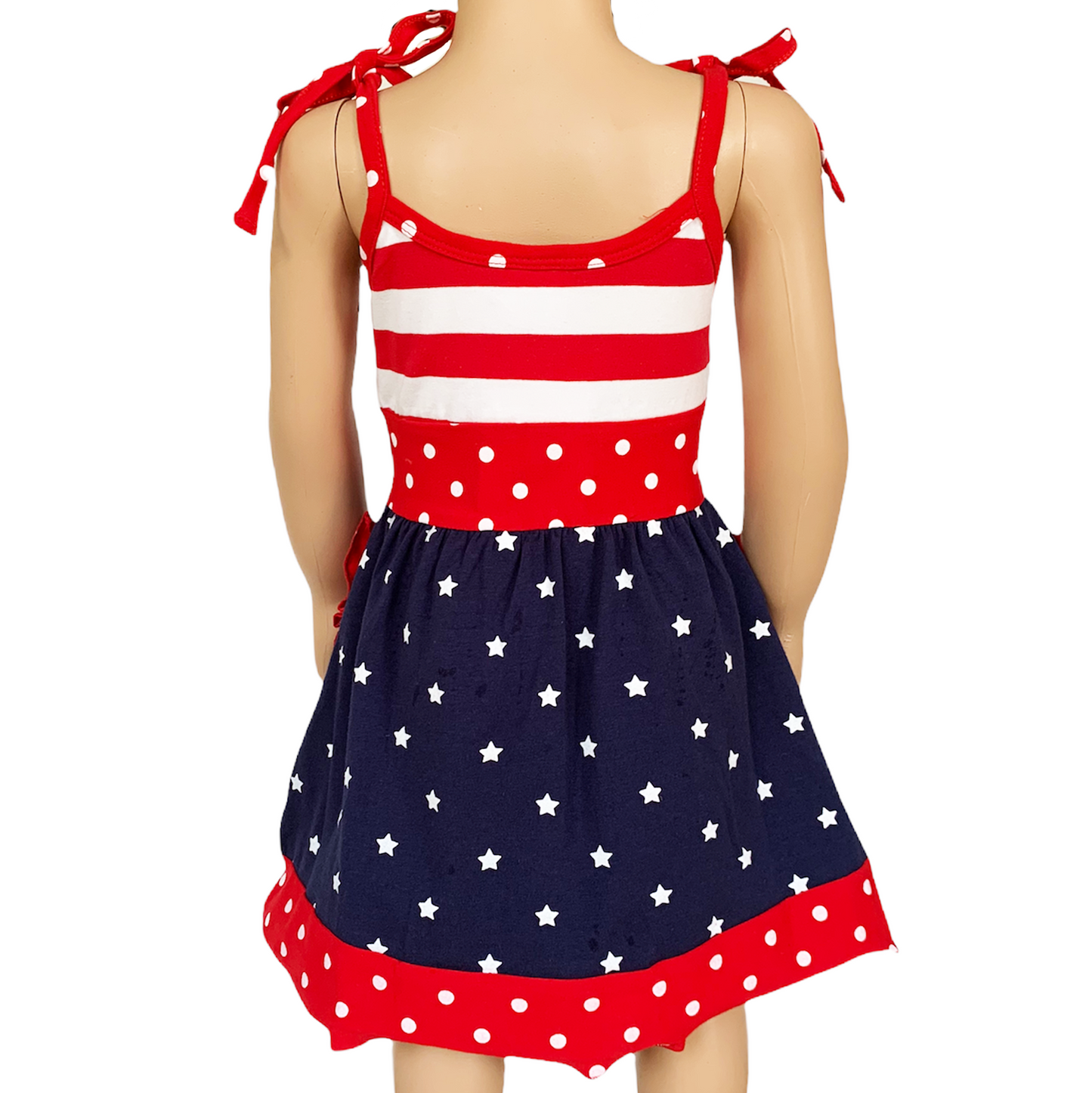 AL Limited Girls 4th of July Patriotic Red White and Blue Dress size 9-1
