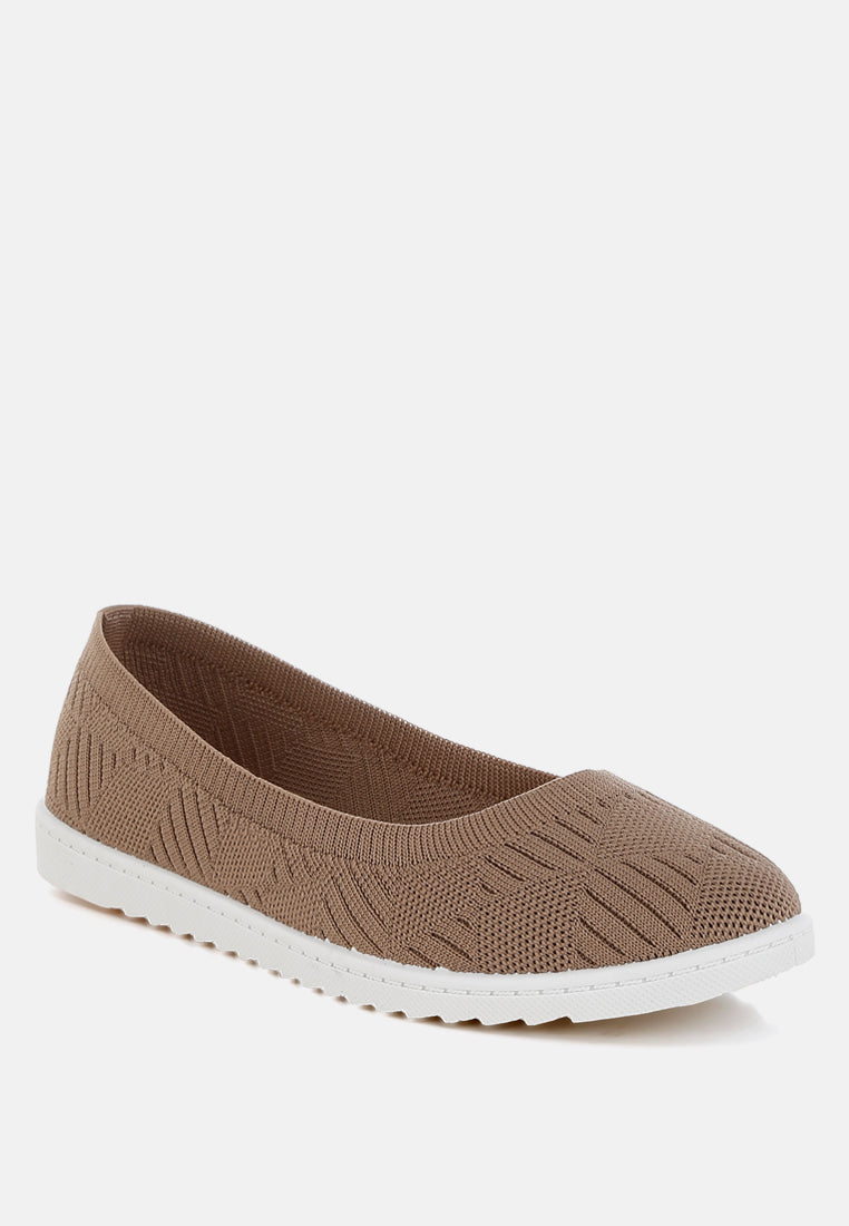 Lubna Knitted Flat Ballet Flats-1