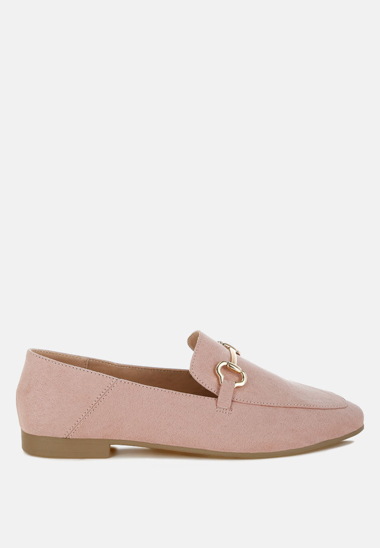 Noltas Horsebit Embellished Flat Loafers-5