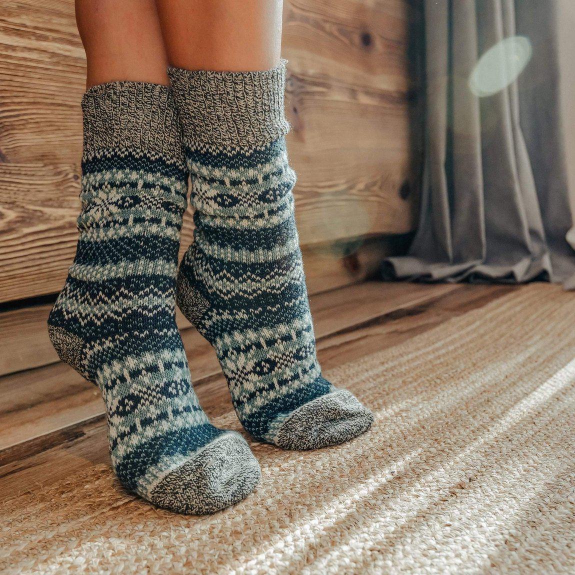 Nordic Socks Soft COZY™  Warm (Asenka - Teal)  - Unisex-1