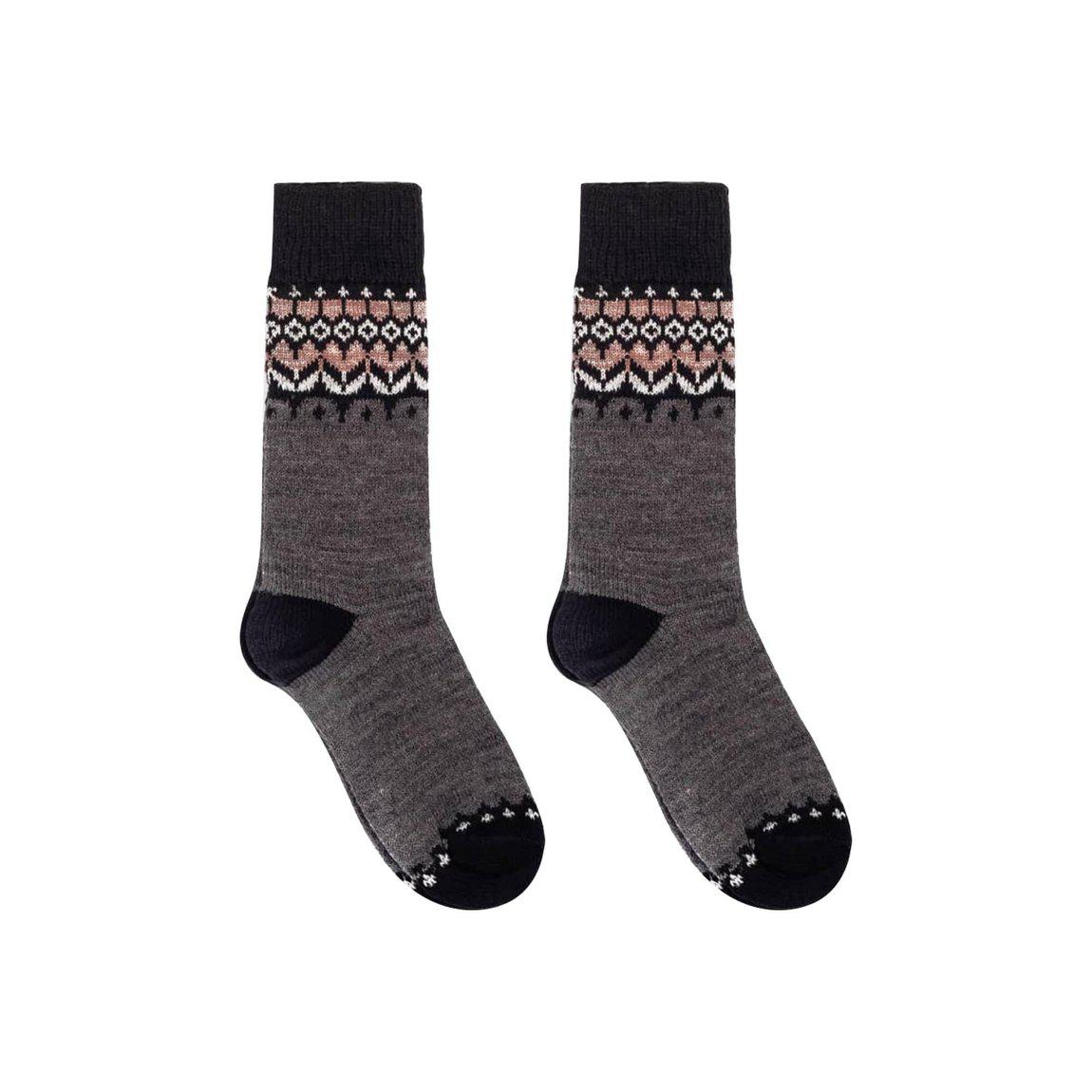 Nordic Socks Merino Wool in PERFORM™ (Jorunn - Charcoal) - Unisex-0