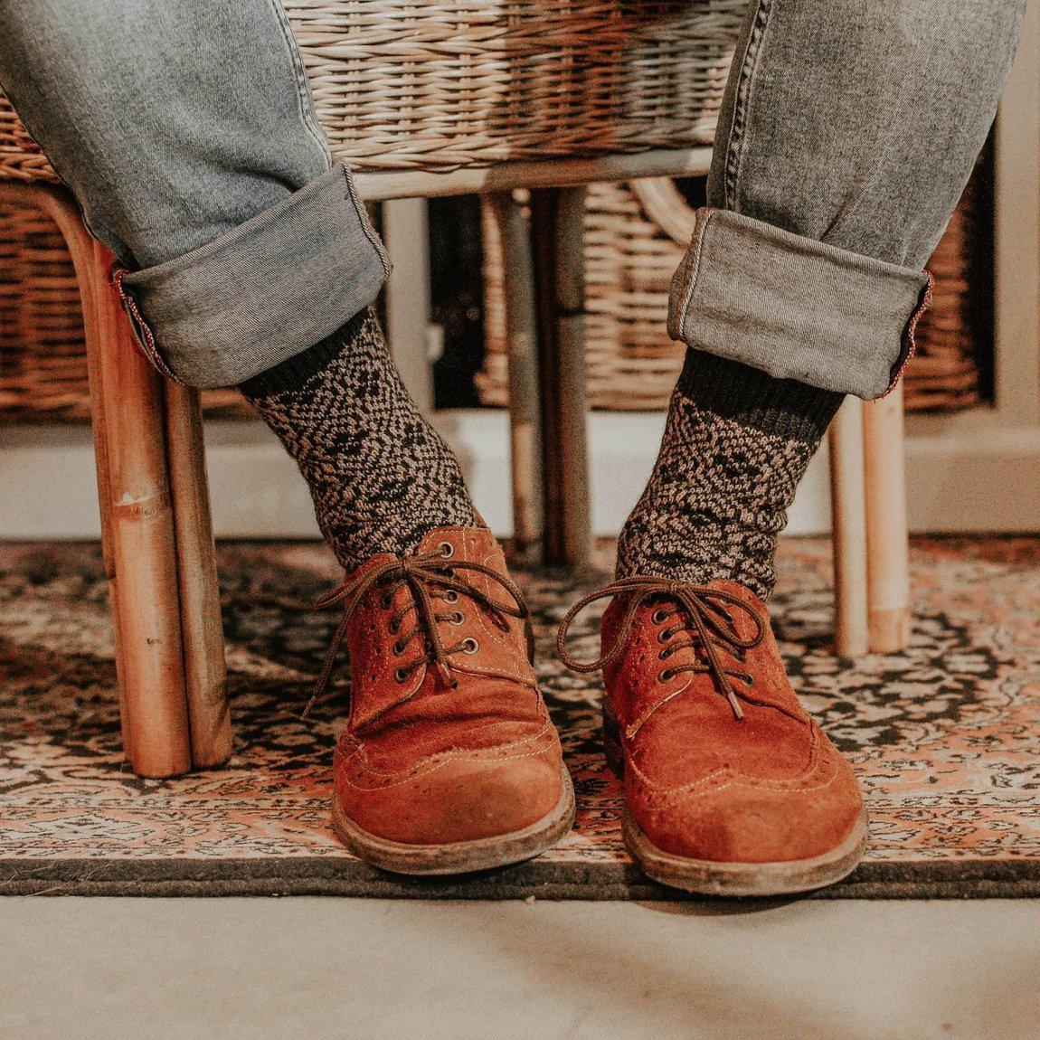 Nordic Socks Merino Wool in PERFORM™ (Ulf - Coffee) - Unisex-1