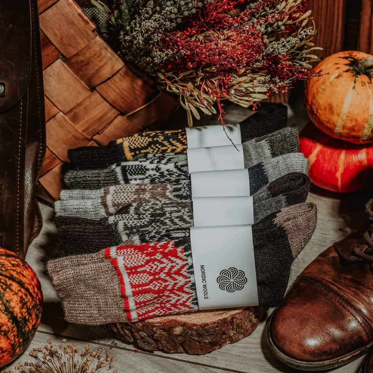 Nordic Socks Merino Wool 5 Pairs PERFORM™ Warm (Yule) - Unisex-2