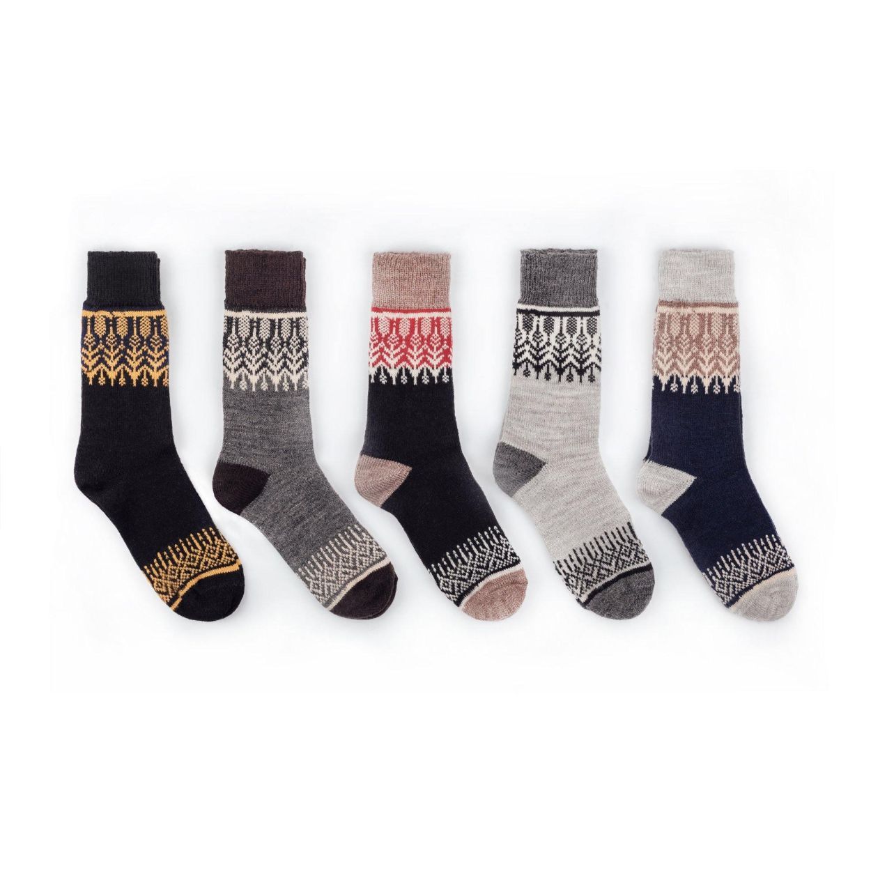 Nordic Socks Merino Wool 5 Pairs PERFORM™ Warm (Yule) - Unisex-0