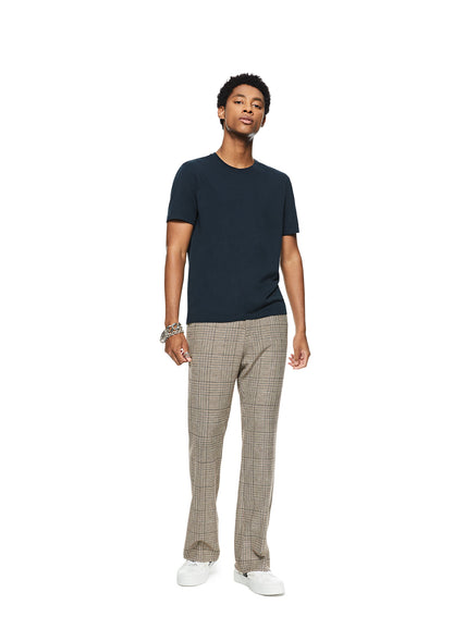 Glen Plaid Flare Leg Pant-1