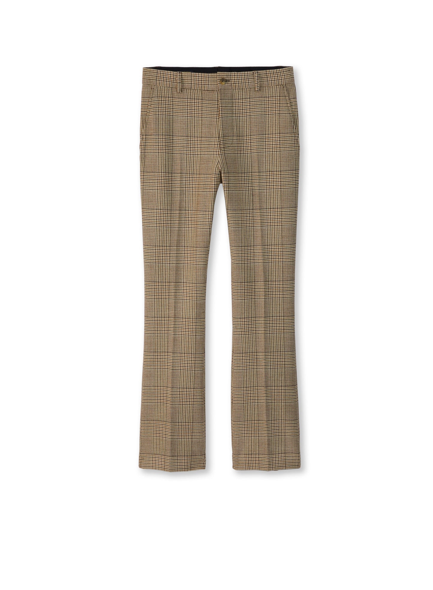 Glen Plaid Flare Leg Pant-0