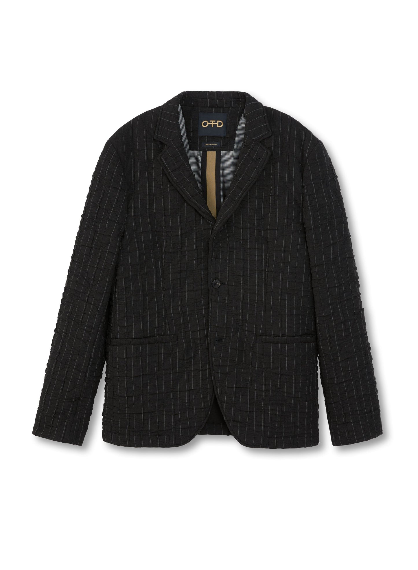 Pinstripe Crinkle Jacket-0