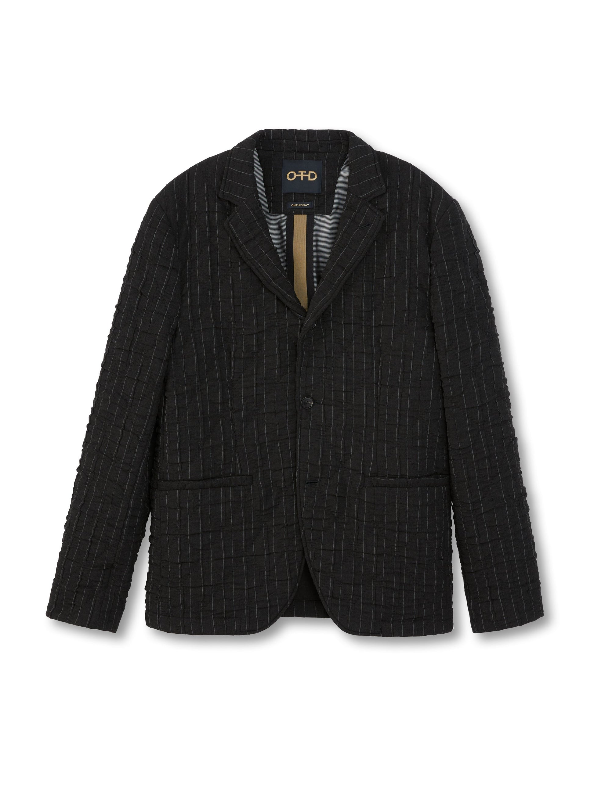 Pinstripe Crinkle Jacket-0
