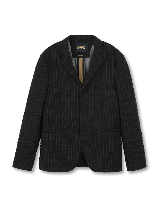 Pinstripe Crinkle Jacket-0