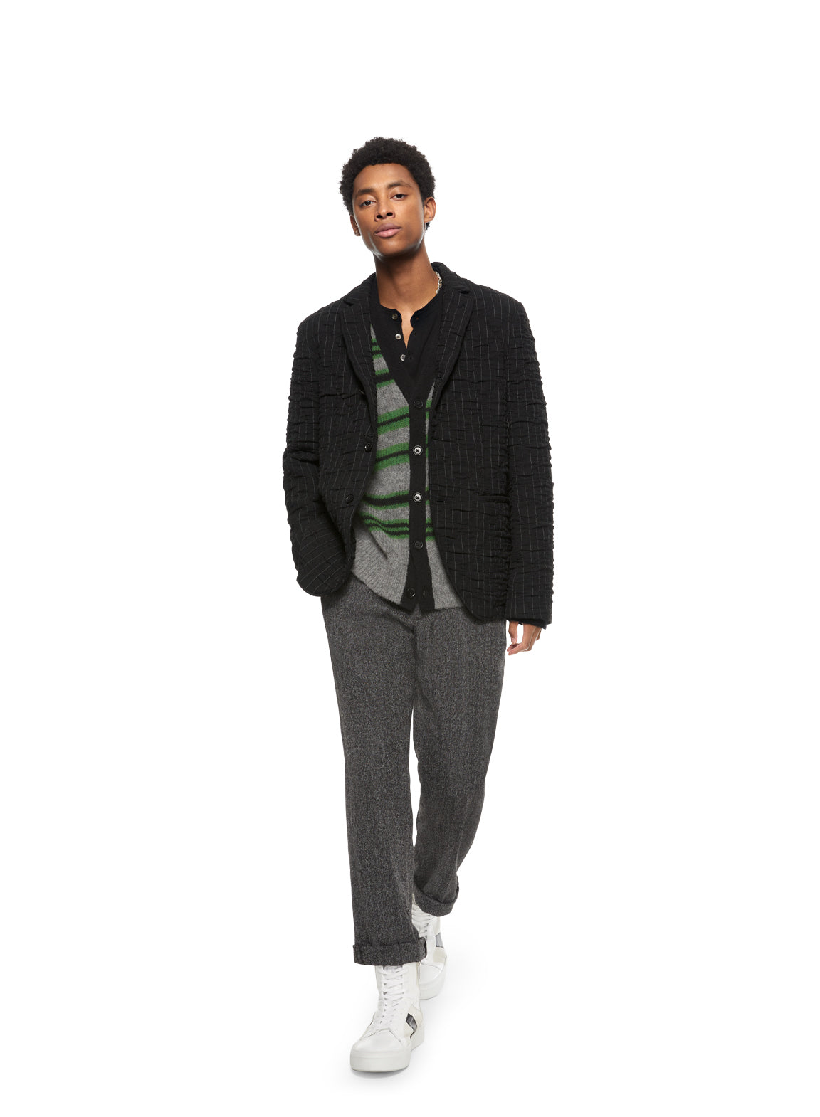 Pinstripe Crinkle Jacket-3