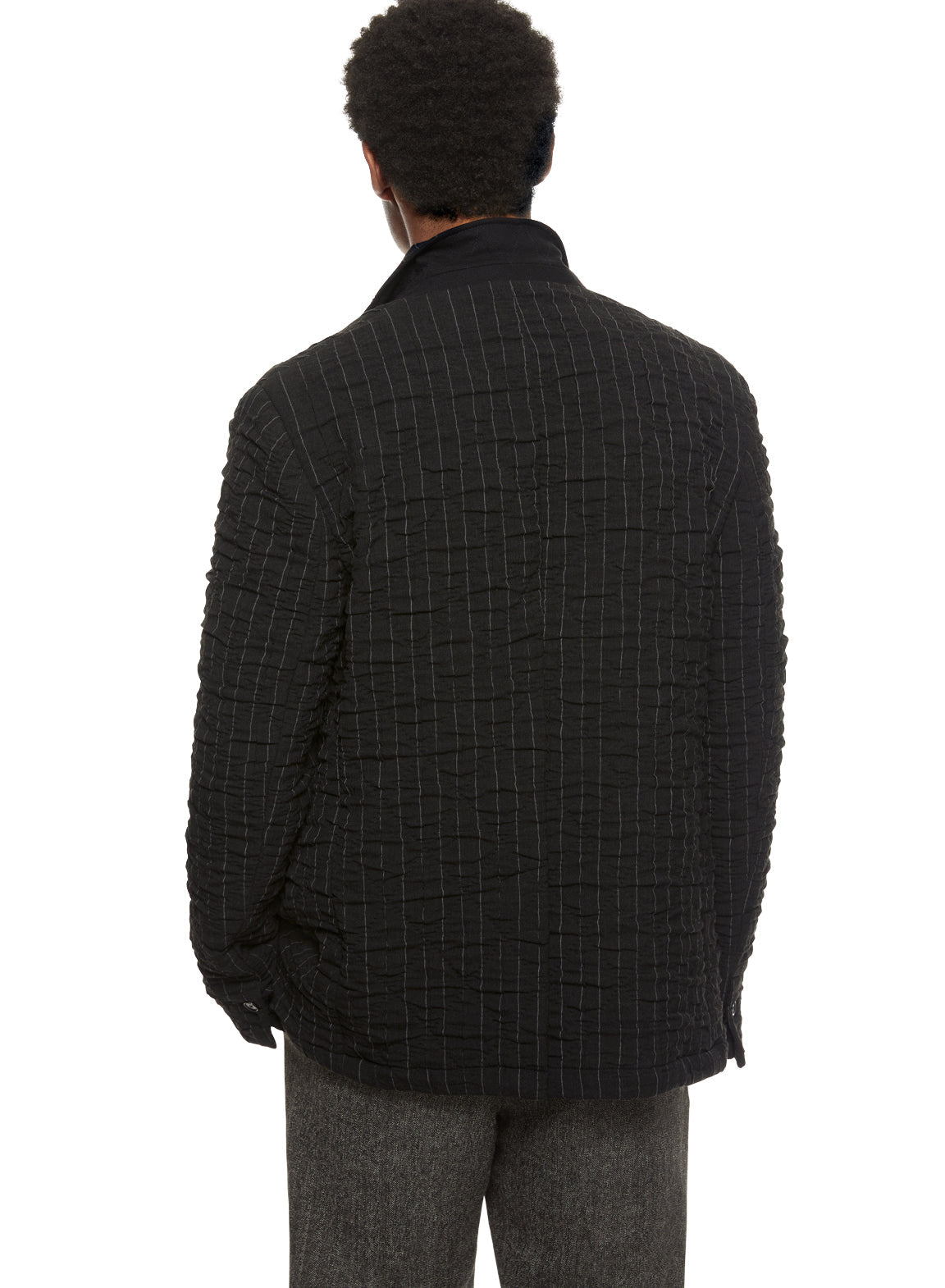 Pinstripe Crinkle Jacket-2