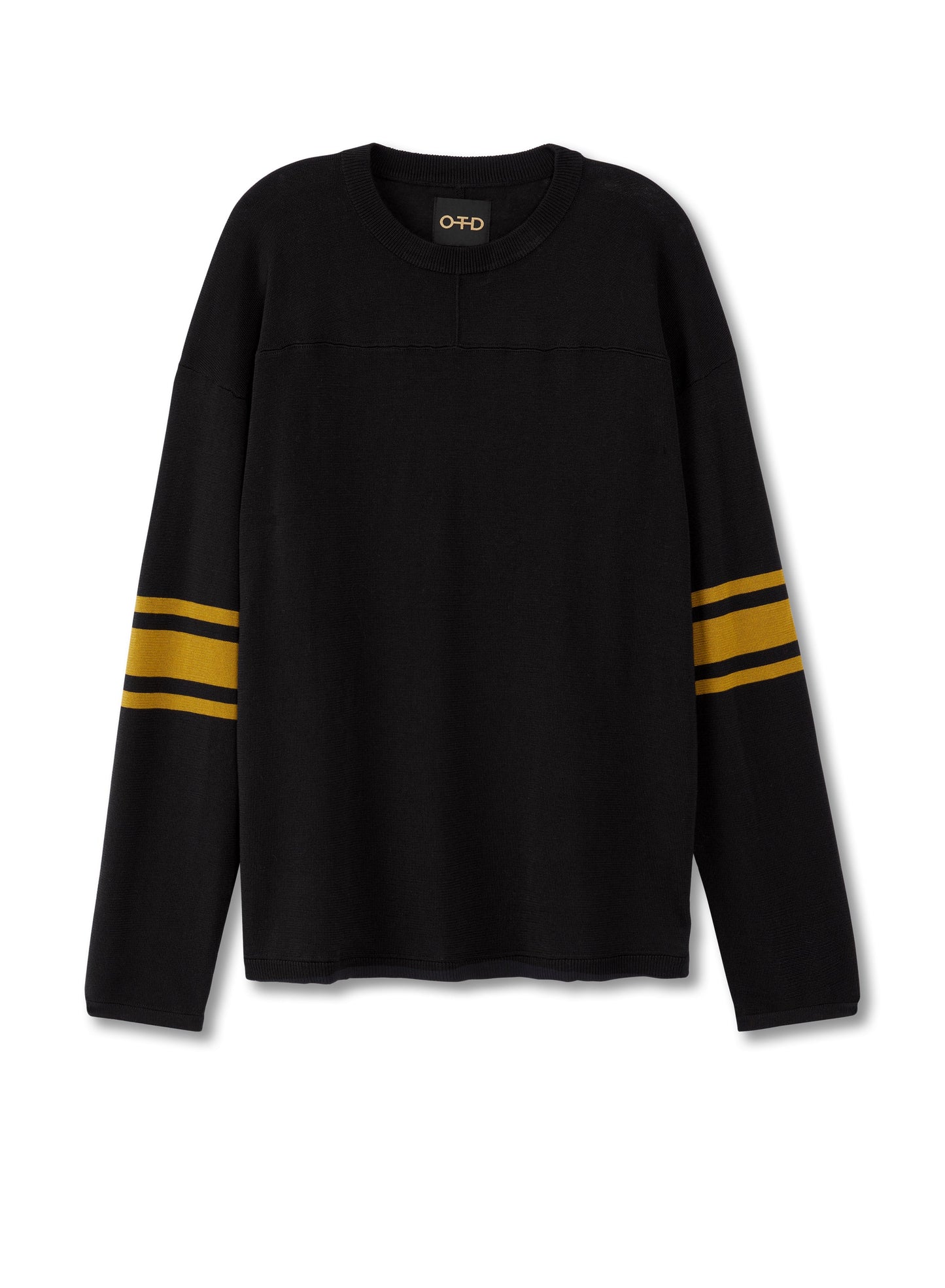 Sleeve-Stripe Crewneck Sweater-0