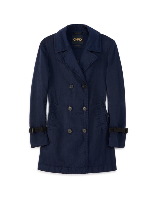 Garment Dyed Trench Coat-0