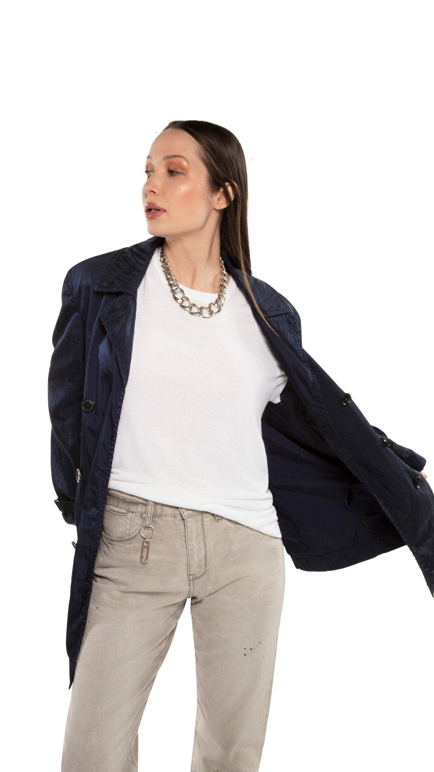 Garment Dyed Trench Coat-3