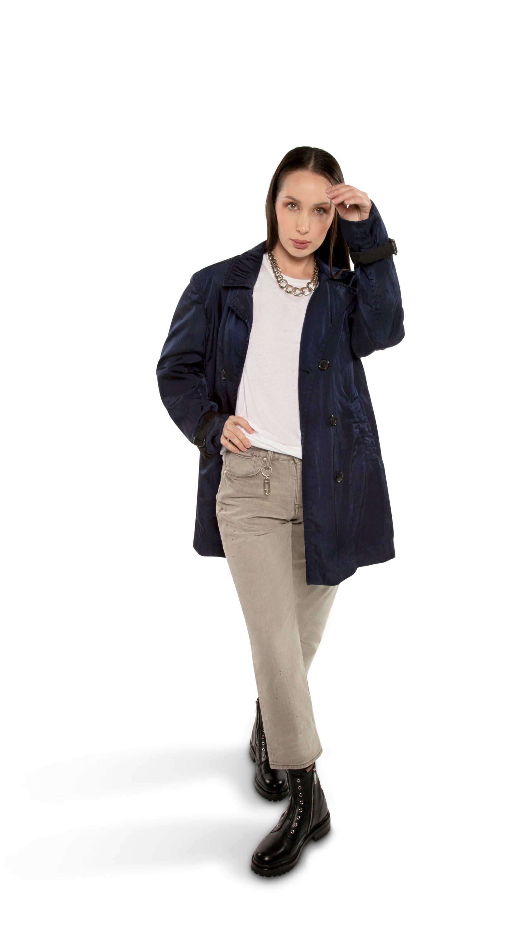 Garment Dyed Trench Coat-1