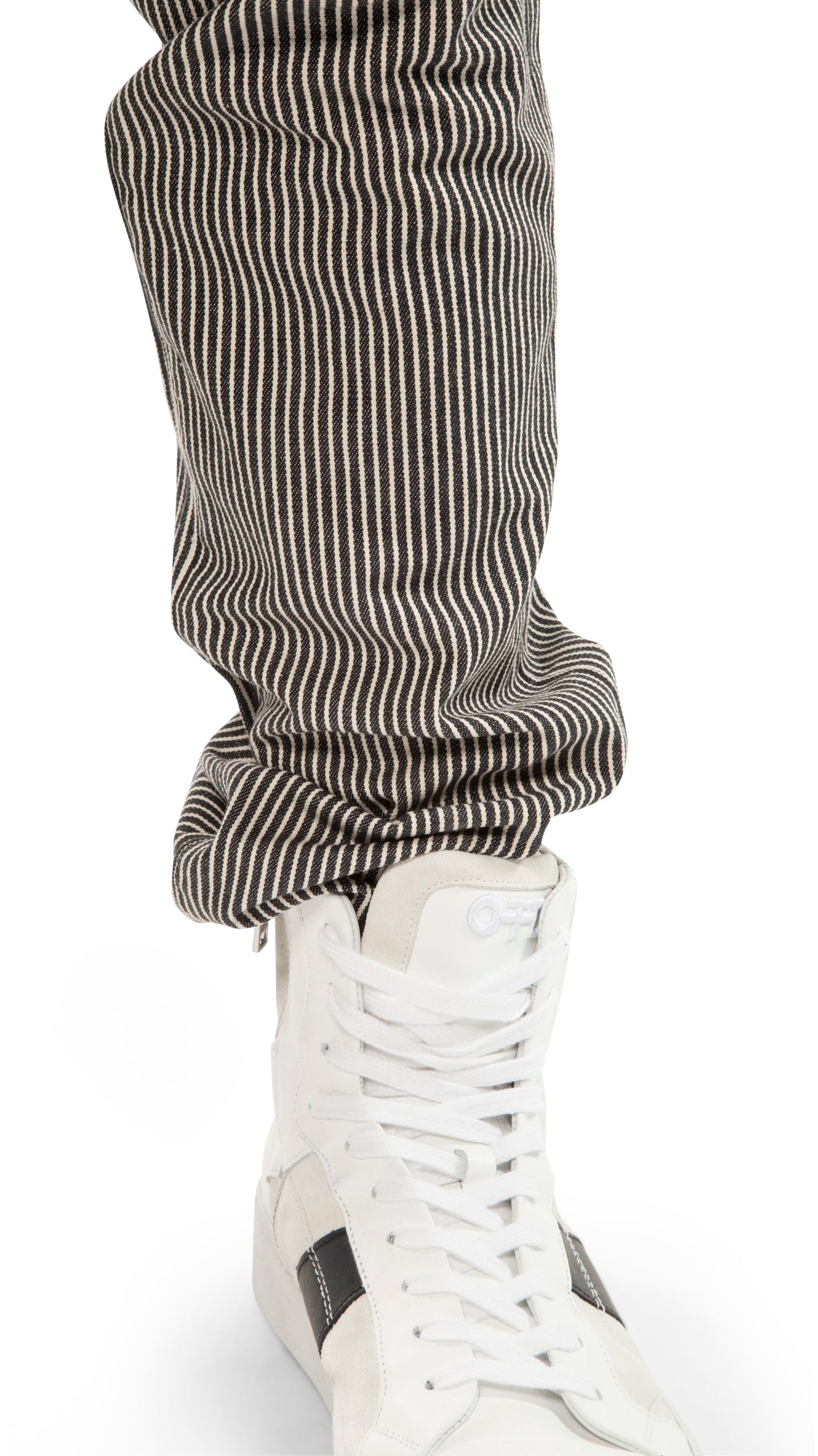 Hi-Top Zip Sneaker (White)-4