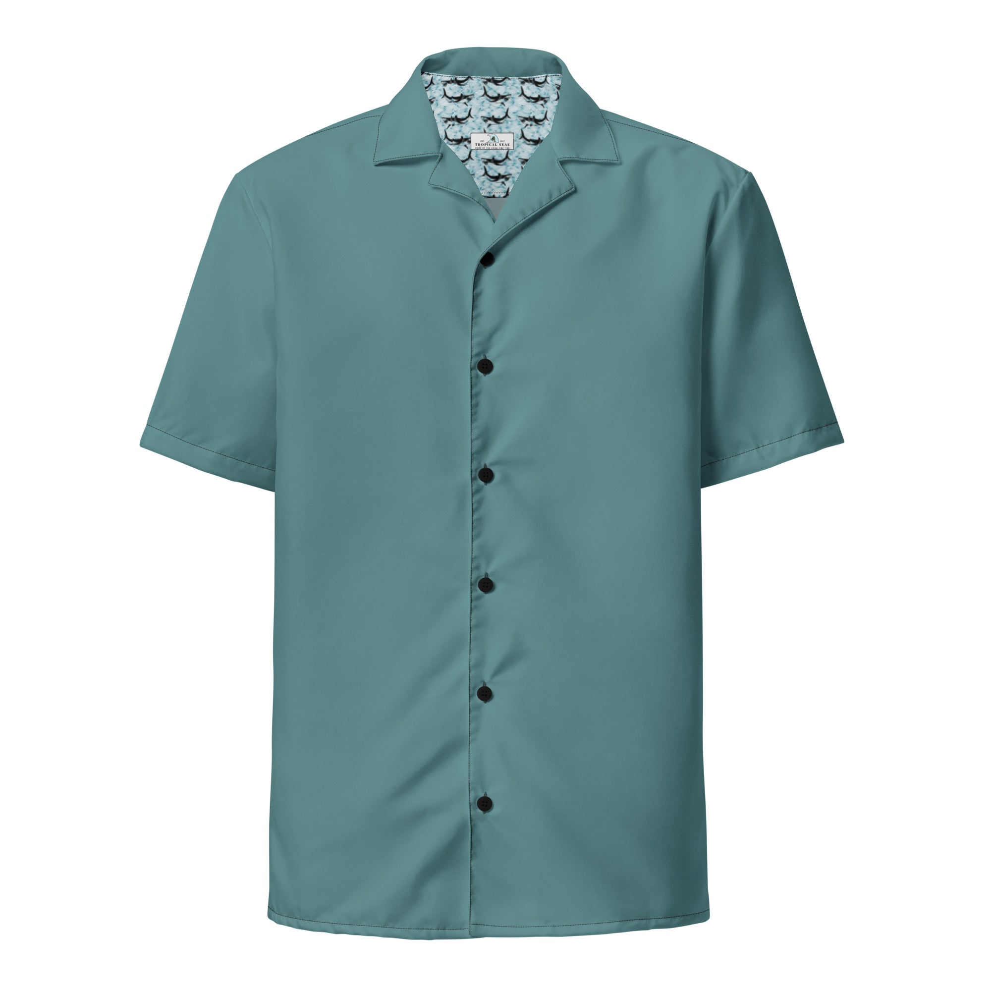 Labelless Ocean Green Button Down Camp Shirt-0